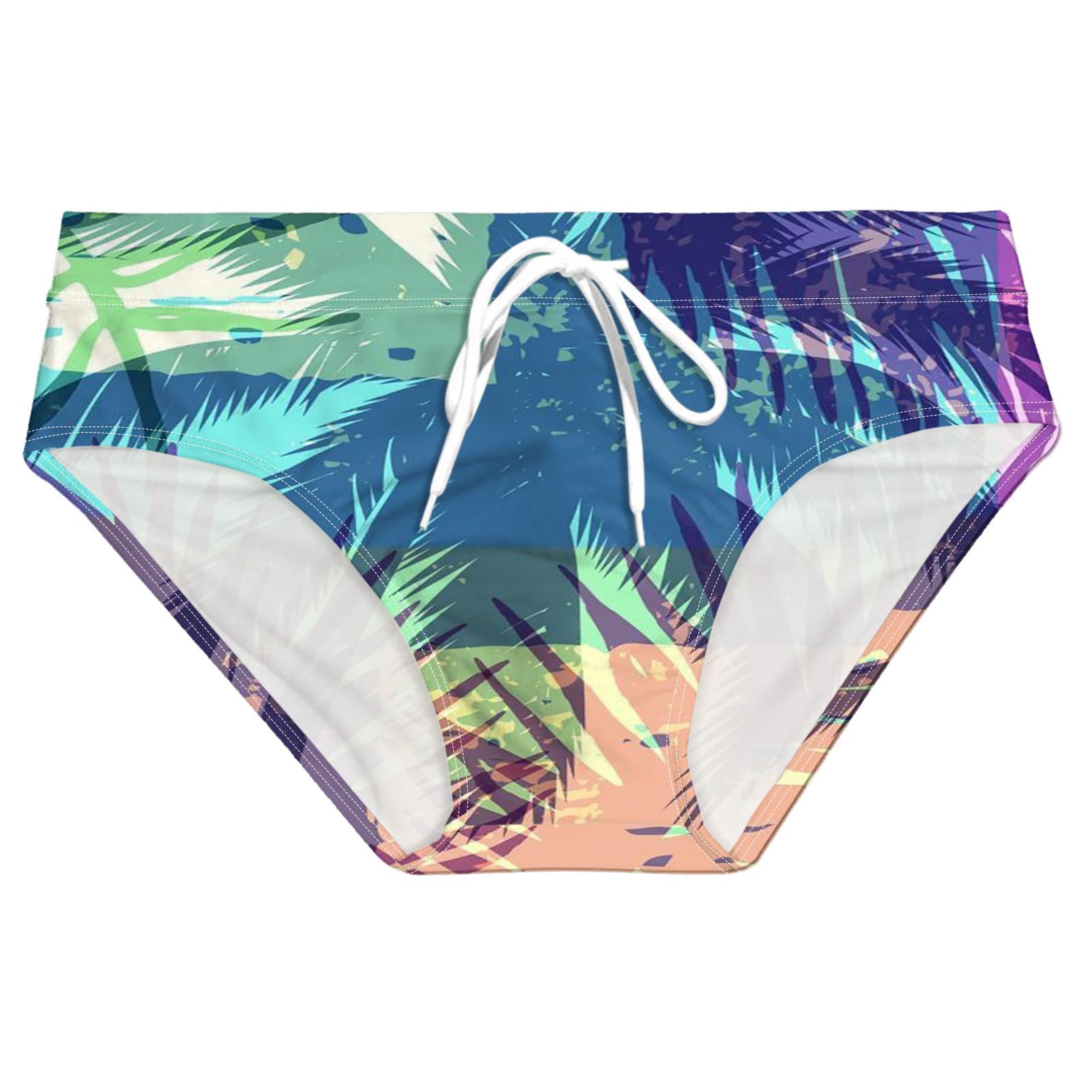 Générique Maillot Transbronzant Homme Transbronzant Réglable Plage Maillot de Bain Cordon de Serrage Piscine Séchage Rapide Slip Sexy Confortable Rembourré Swim Briefs S-XXL 2026