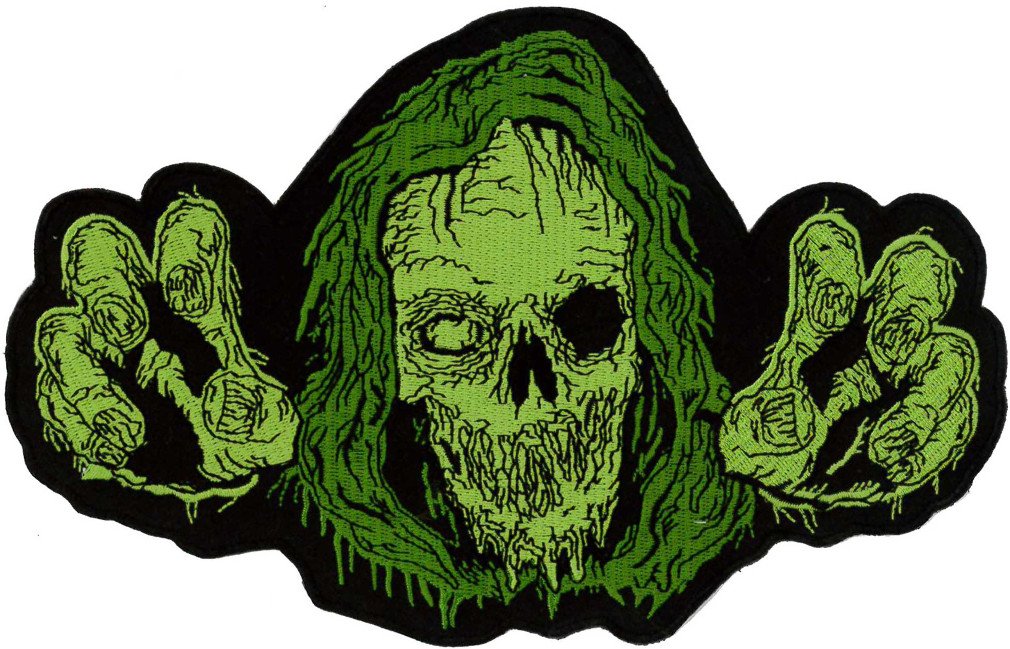 by kachenstein Ghoul Embroidered Back Patch 21cm x 13cm (8" x 5")