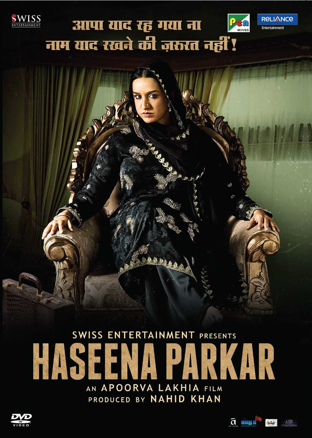 Haseena Parkar Hindi DVD - Shradda Kapoor Original 2018 Bollywood Movie, Film with English Subtitles