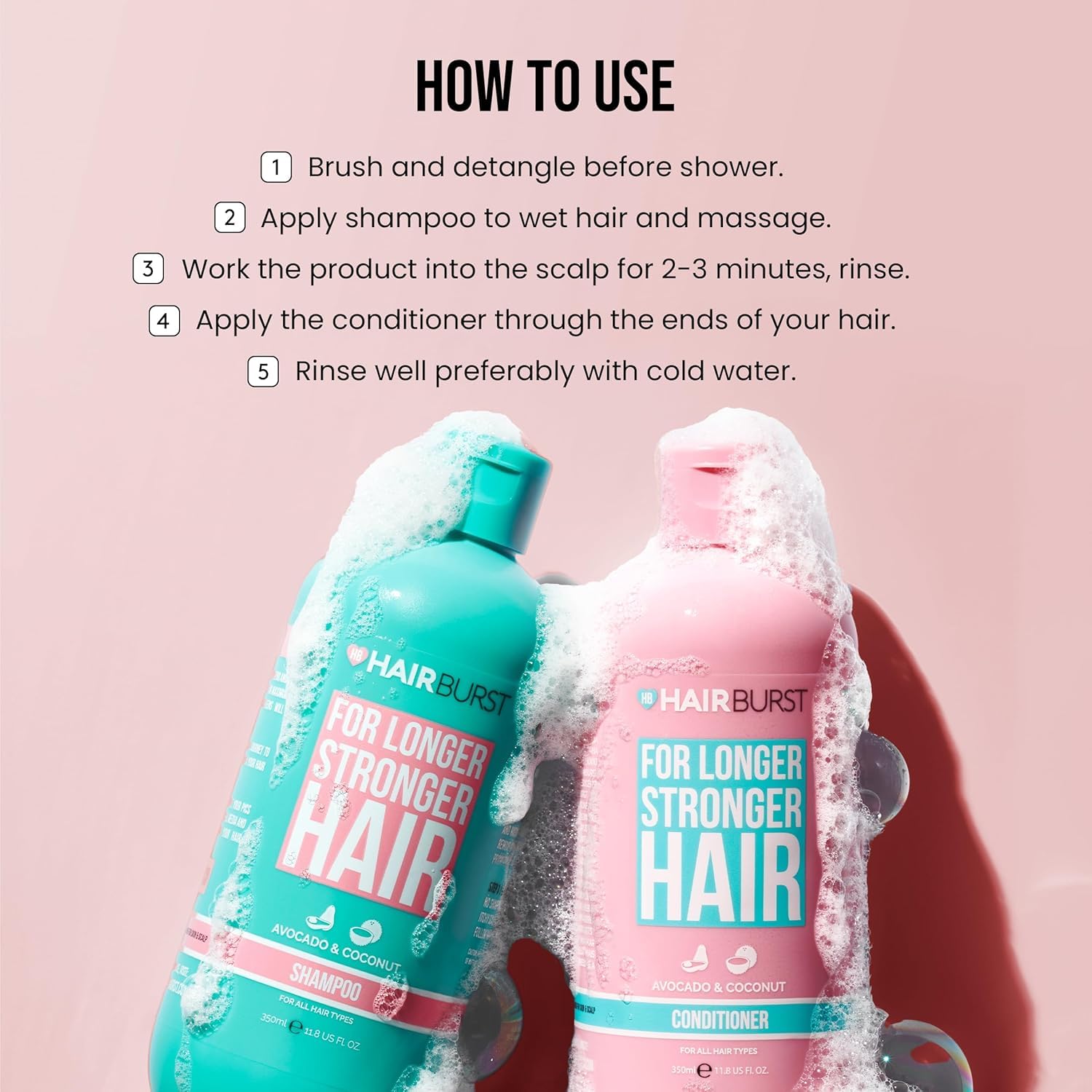 HAIR BURST Volume & Growth Elixir + Shampoo & Conditioner Set for Thicker Stronger, Longer Hair -Boost Volume - Image 4