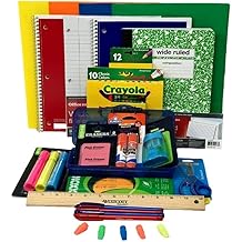 School Supply Boxes | Supply Pack for Boys 26 Pieces, Kindergarten, 1st, 2nd, 3rd, 4th, 5th and 6th Grades