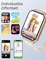 Ceas inteligent unisex RUIMEN cu funcție de apelare, ecran HD de 1,85 inchi, puls, SpO2, monitorizare somn, pedometru, peste 110 moduri sport, compatibil Android și iOS, 2 curele incluse 6