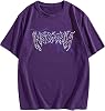 OYOANGLE Mens Casual Letter Graphic Short Sleeve Round Neck Summer Tee Shirt Top
