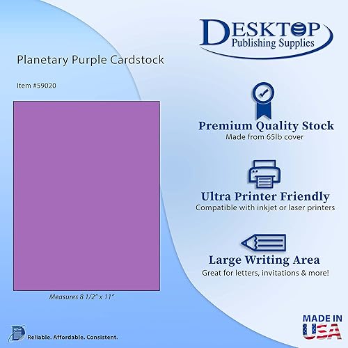 Miniatura 8 de Papel de cartulina de cubierta de 65 libras, 8.5 x 11 pulgadas, 25 hojas (rosa brillante)