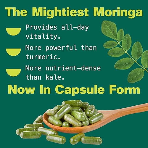 Miniatura 6 de KULI KULI Cápsulas orgánicas de moringa pura, 60 CT