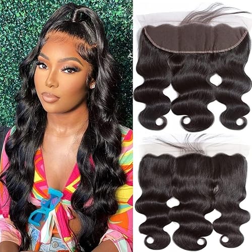 13x4 de oreja a oreja transparente HD cierre frontal de encaje frontal brasileño ondulado cabello humano frontal 150 densidad 100 cabello virgen