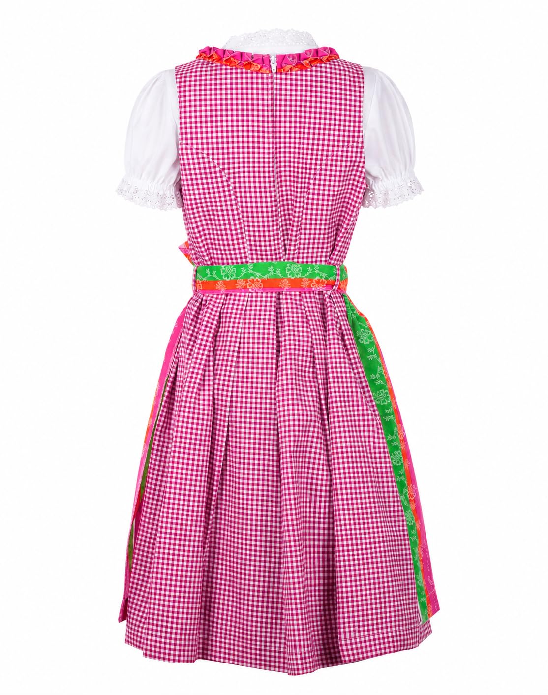 Ramona Lippert Kinderdirndl Lina 3-teilig mit Bluse und Schürze rosa