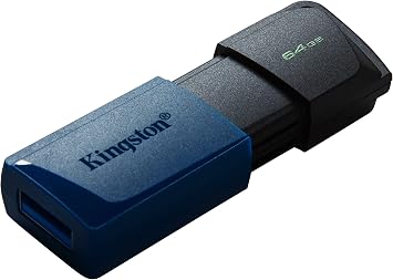Kingston Exodia M 64B USB Flash Drive, Blue | Includes two 64GB USB 3.2 flash drives and for storage, backup and transfer