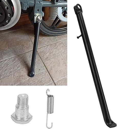 Soporte lateral de motocicleta de 16.535 in, soporte de pie de 125 cc 110 cc 140 cc