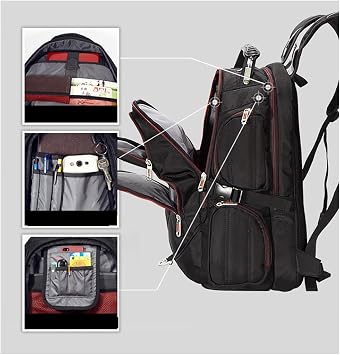 18.4 Inch Laptop Backpack Fits up to 18 Inch Gaming Laptops for Dell, Asus, Msi, HP Black