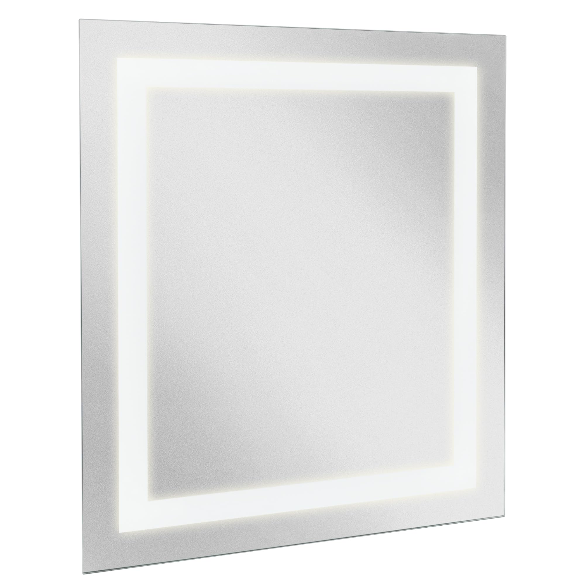 RecPro RV 22″ x 19″ LED Backlit Mirror | 4000K Cool White | Glass Mirror & Steel Base | 12V, 20 Watt | Surface Mount | ETL Certfied | Suitable for Damp Locations | Lighted Mirror