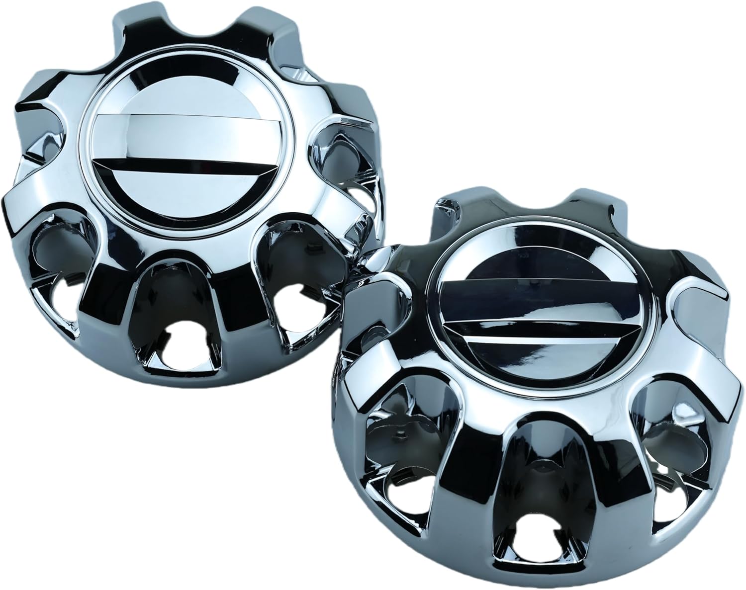 2PCS 19-25 F250 F350 Super Duty Chrome Rear Center Wheel Cover Hub Caps Replace KC3Z-1130-B