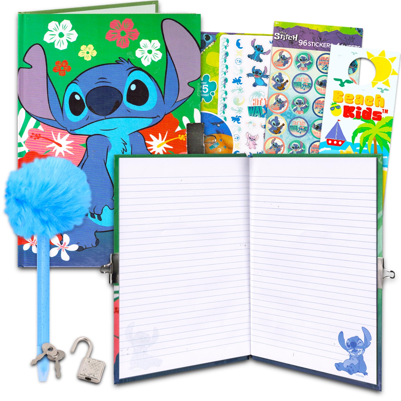 Carnet de notes Stitch avec cadenas pour protéger les secrets des enfants - 6