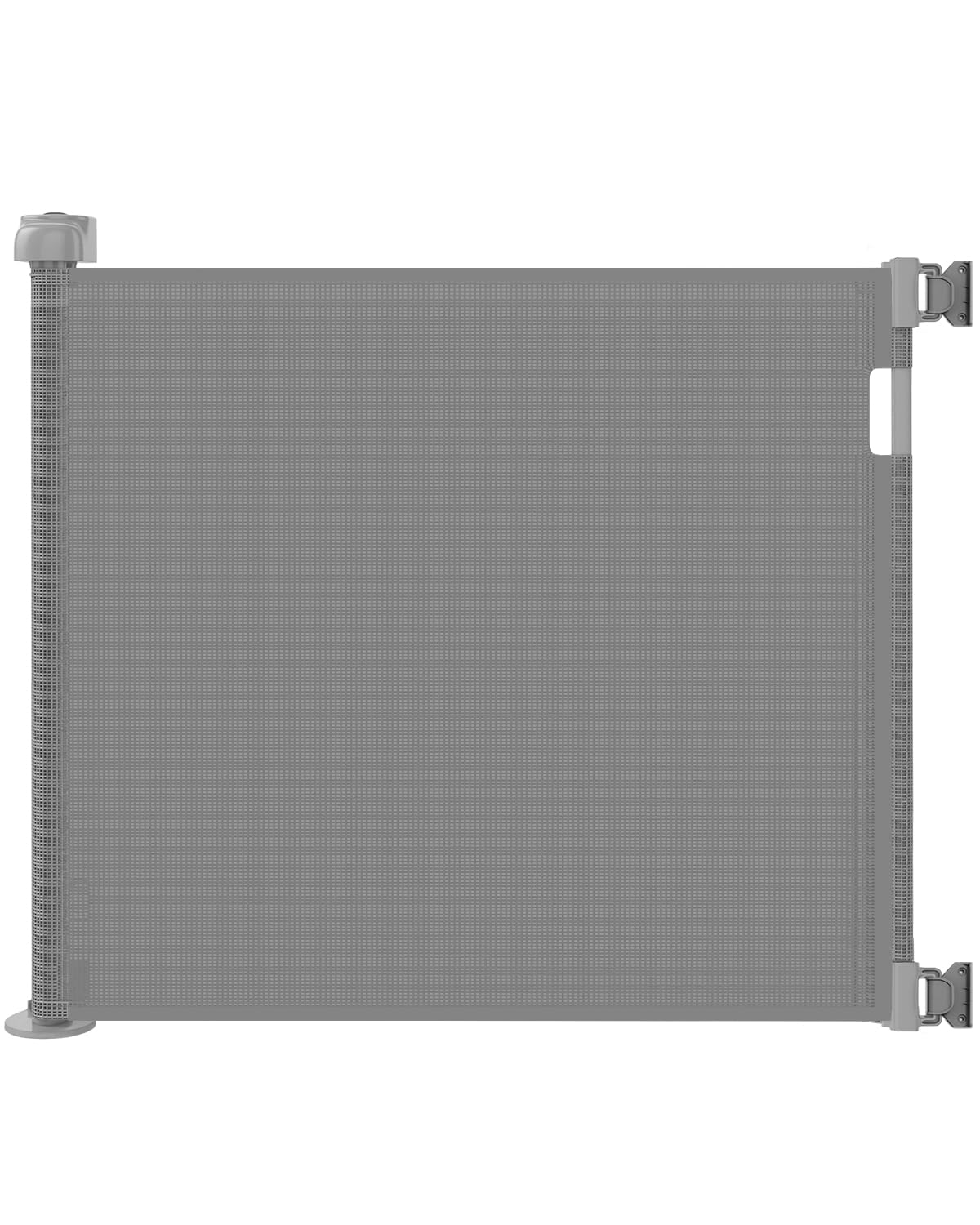 Retractable Baby Gate for Stairs – 33” Height, Expands up to 55” Width – Safety Gate for Infants, Toddlers, Dogs & Pets – Easy Install, Secure Closure, Gray Mesh Design for Indoor & Outdoor Use