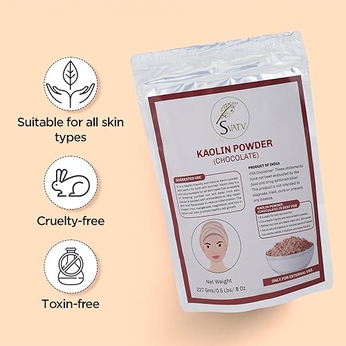 Miniatura 14 de SVATV Arcilla rosa francesa Polvo de montmorillonita Arcilla rosa Polvo hidratante y rejuvenece el cuidado de la piel Mascarilla natural