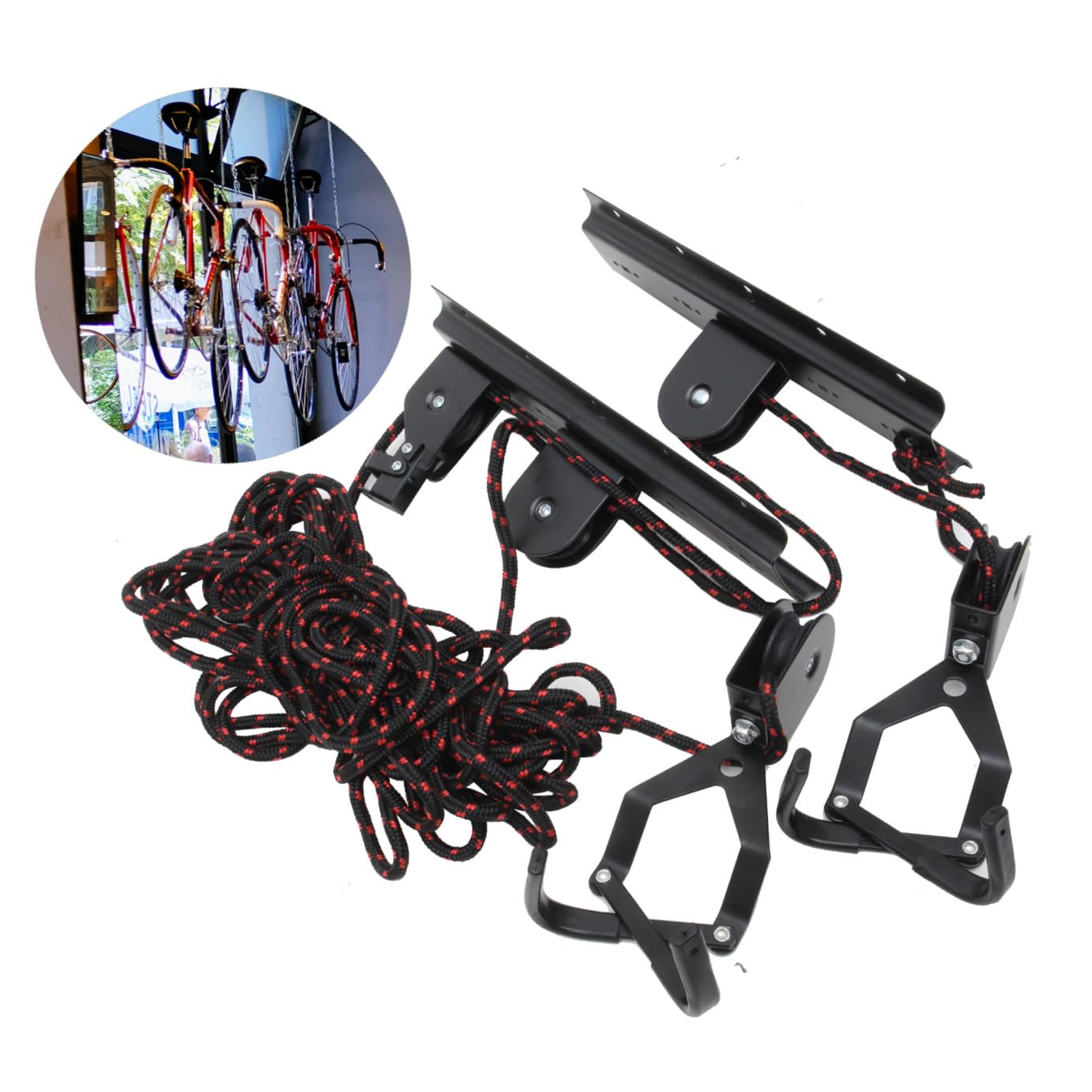 Soporte de Pared para Bicicletas de Acero Liviano Superficie Lisa, Gancho Resistente para Colgar en Interiores Adecuado para Garajes y Almacenamiento Color Aleatorio
