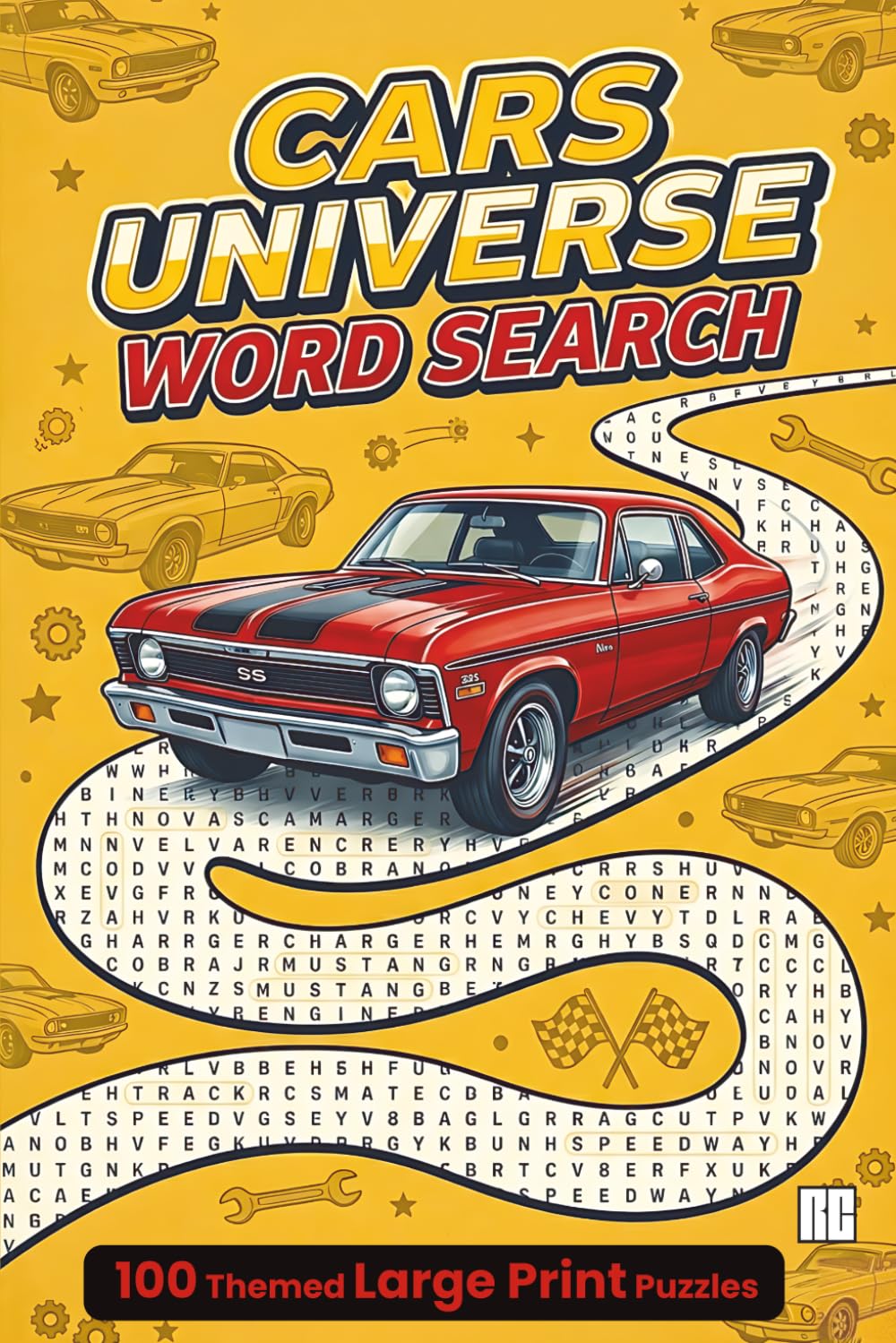 Cars Universe Word Search: Large Print Puzzle Book with 100 Car-Themed Word Searches