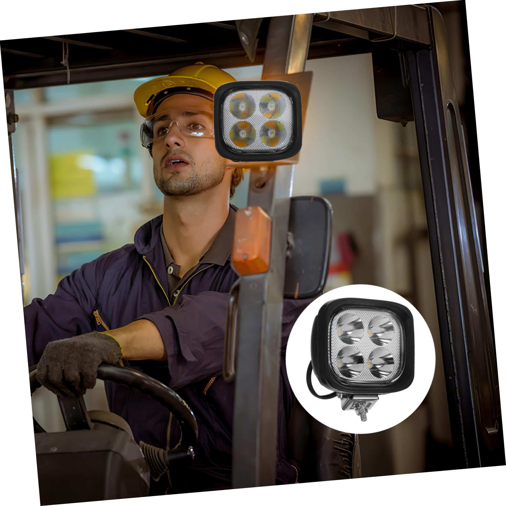 4pièces Lampe Led De Remplacement Pour Éclairage De Chariot Élévateur Éclairement Installation Facile Compatible Avec Divers Modèles De Chariots Élévateurs