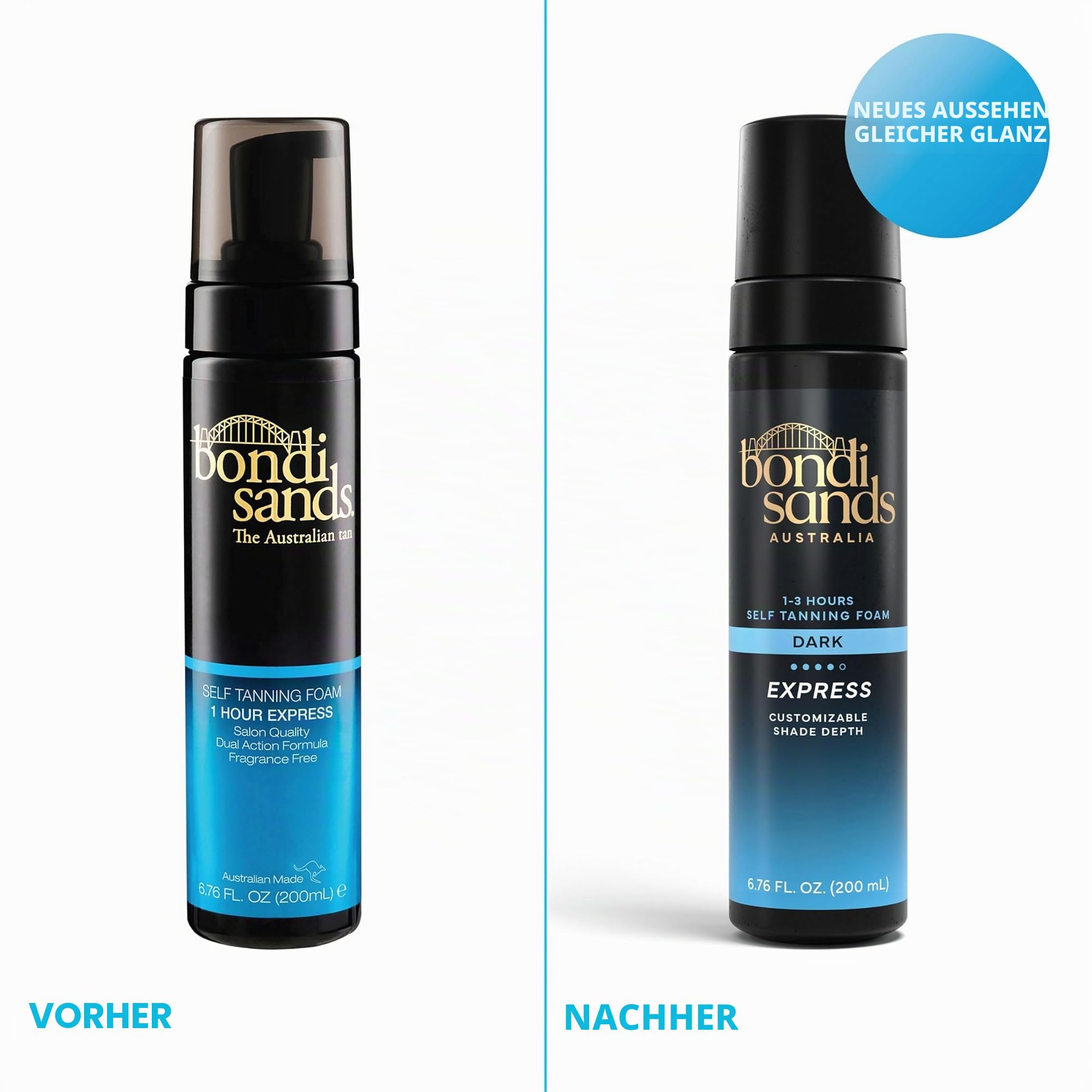Bondi Sands - Selbstbräunungsschaum - Self Tanning Foam 1 Hour Express für schnelles und fleckenfreies Bräunen ohne Sonne, 200 ml
