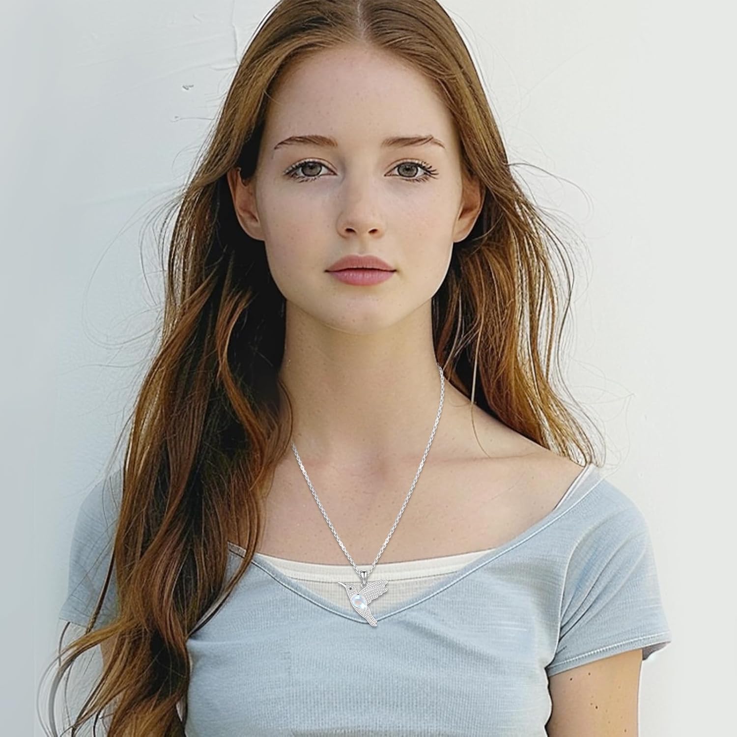 Eusense 925 Sterling Silver Hummingbird/Cat/Dog/Tree of Life/Cow Necklace Animals Pendant Jewelry Gifts for Women Men - Image 7