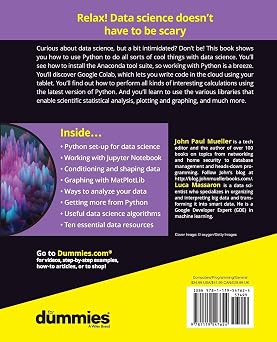 Python for Data Science For Dummies (For Dummies (Computer/Tech))