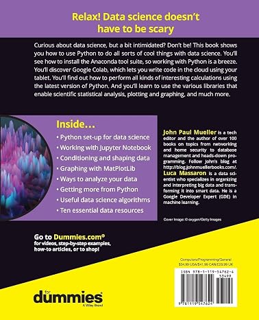 Python for Data Science For Dummies (For Dummies (Computer/Tech))