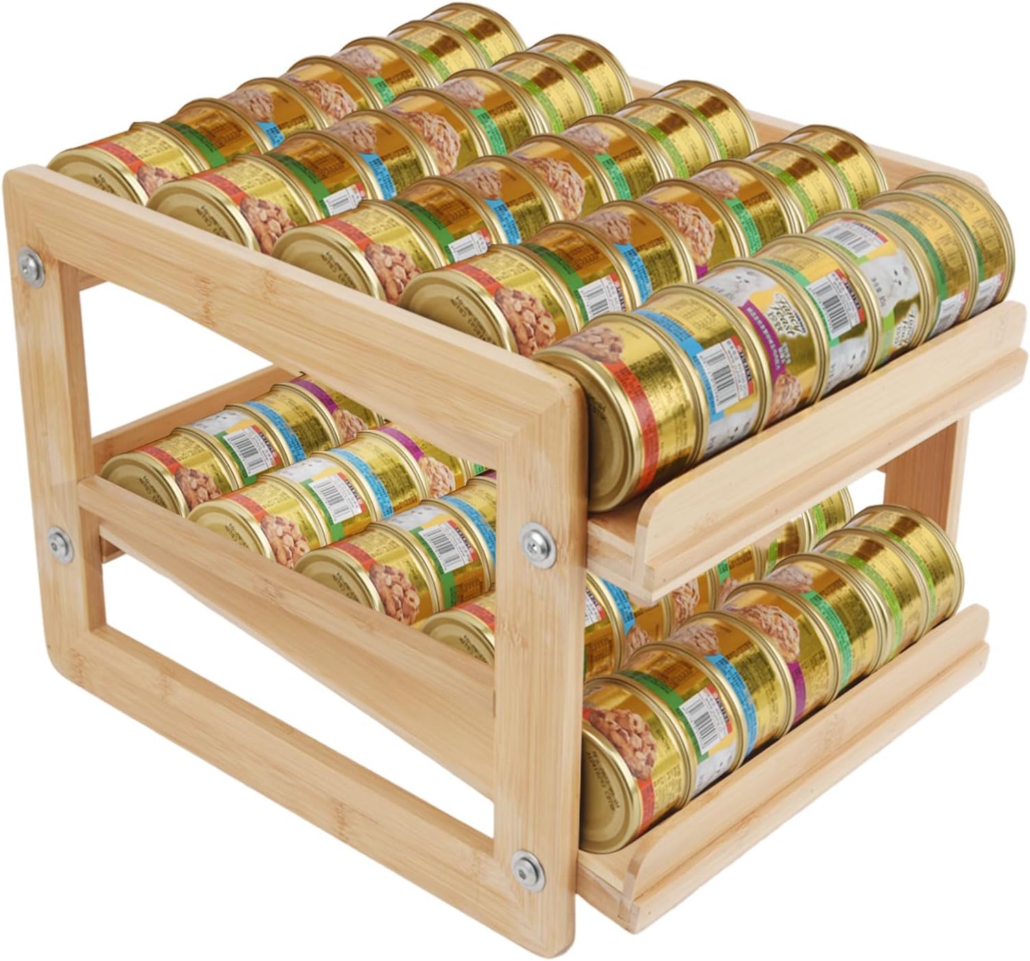 YeeBeny Cat Food Organizer, Wet Cat Food Storage Rack