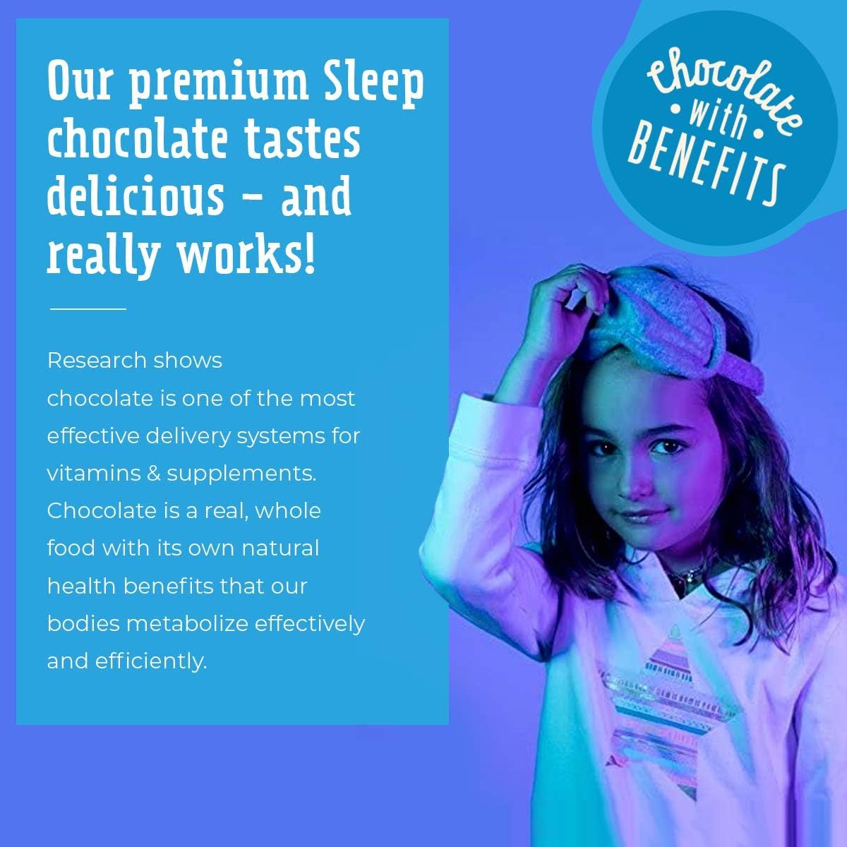 Good Day Chocolate Natural Melatonin for Kids, Sleep Supplement