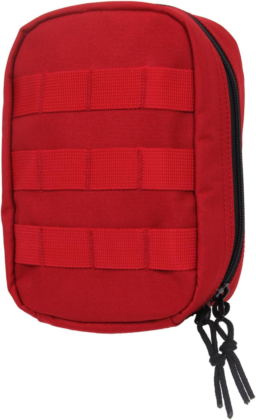 Rothco MOLLE Tactical Trauma & First Aid Kit Pouch, Red