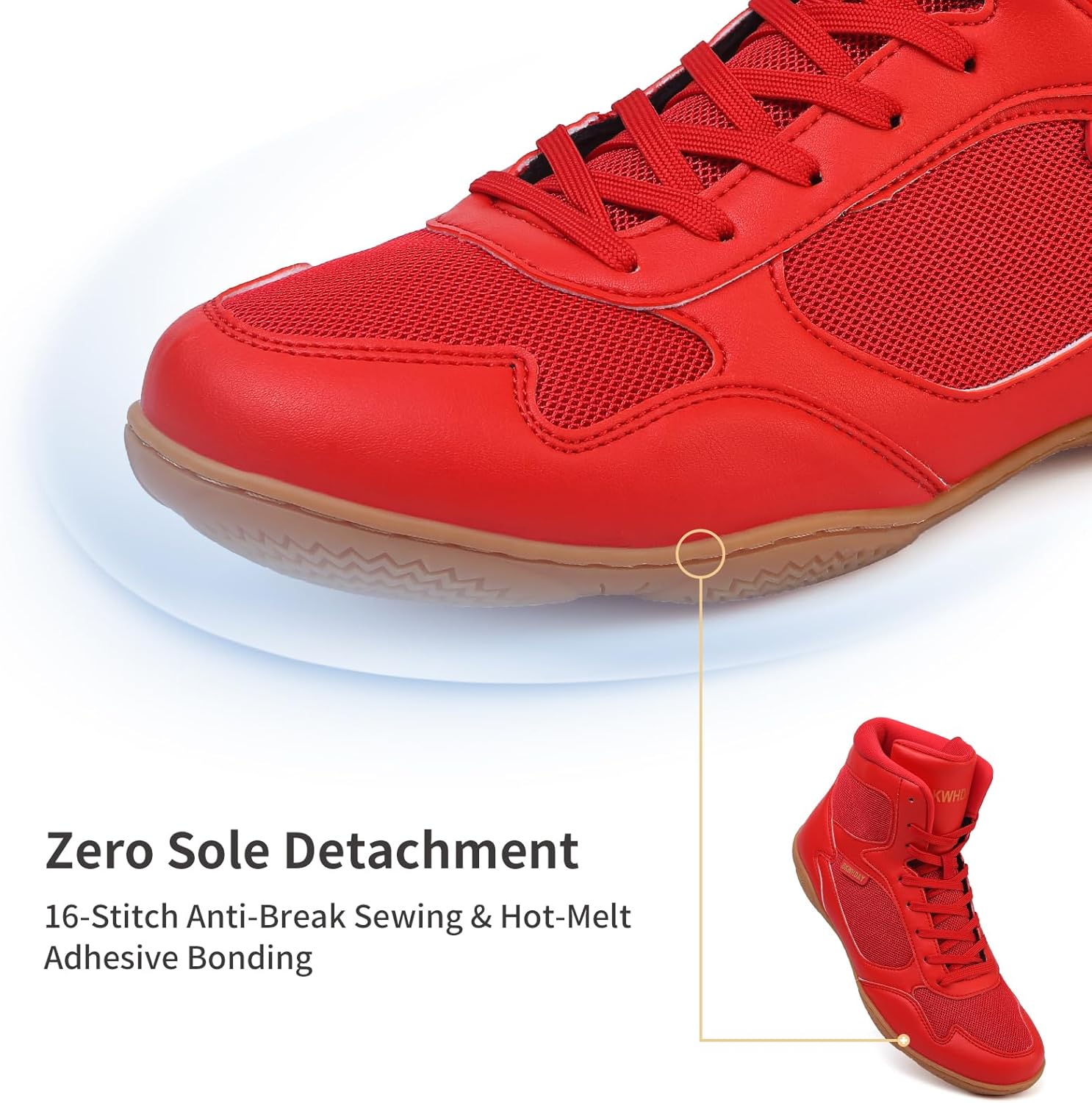 Wrestling Shoes Men Boxing Shoes for Men Pro Wrestling Boots High Top Fitness Weightlifting Powerlifting Shoes - Image 5