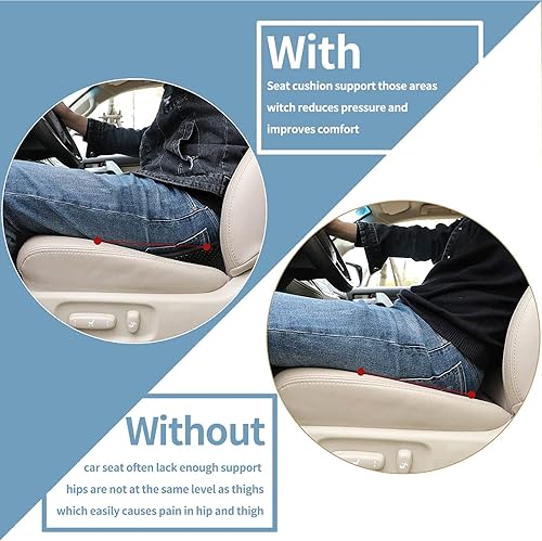 Miniatura 3 de Cojín de asiento de automóvil, almohadilla de asiento de espuma viscoelástica para ciática y alivio del dolor de espalda baja, cojín de asiento para