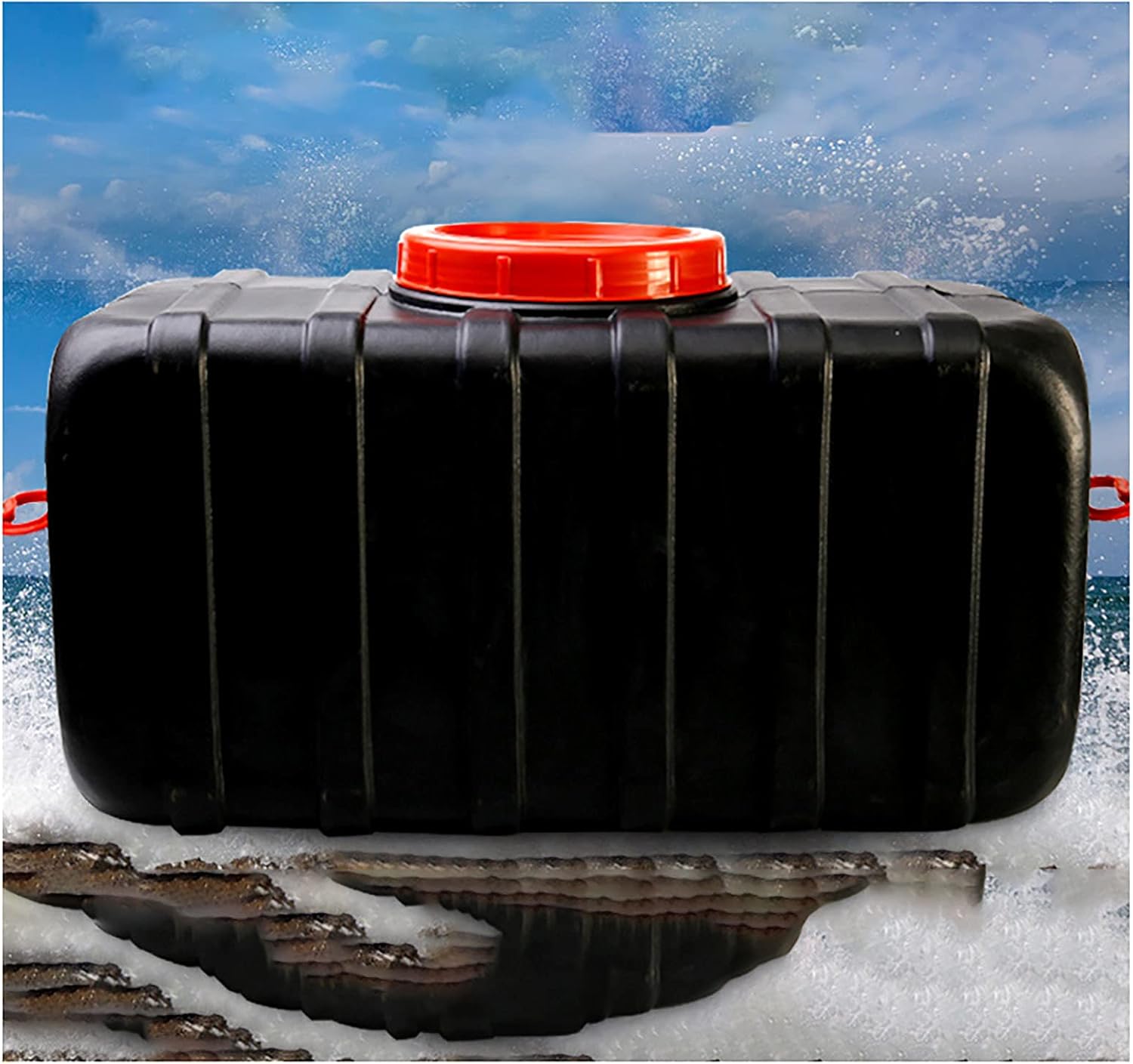 Water Tank Outdoor Travel Bucket Camping Hiking Water Storage Water Container 120L Large Capacity Water Storage Container Plastic Water Tank Storage Bucket Black Outdoor Water Tank(Size:120L,Color:2)