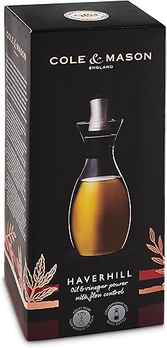 Miniatura 2 de Cole & Mason Vertedor de aceite y vinagre de control de flujo, 4.1 x 4.1 x 9.3 in