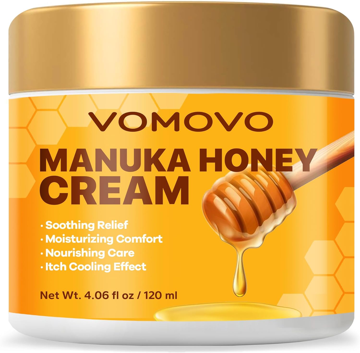 Manuka Honey Cream (4.1 Fl Oz), Eczema Cream for Adults, Eczema Lotion for Face & Body, Natural Manuka Honey Ointment for Soothing, Dry & Itchy Skin, Itchy Skin Relief Moisturizer