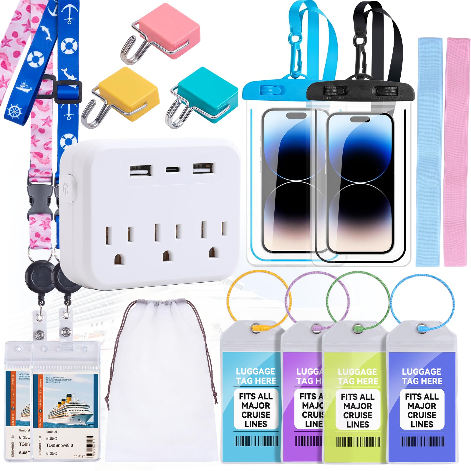 Hesucvet 15-Piece Cruise Essentials Kit