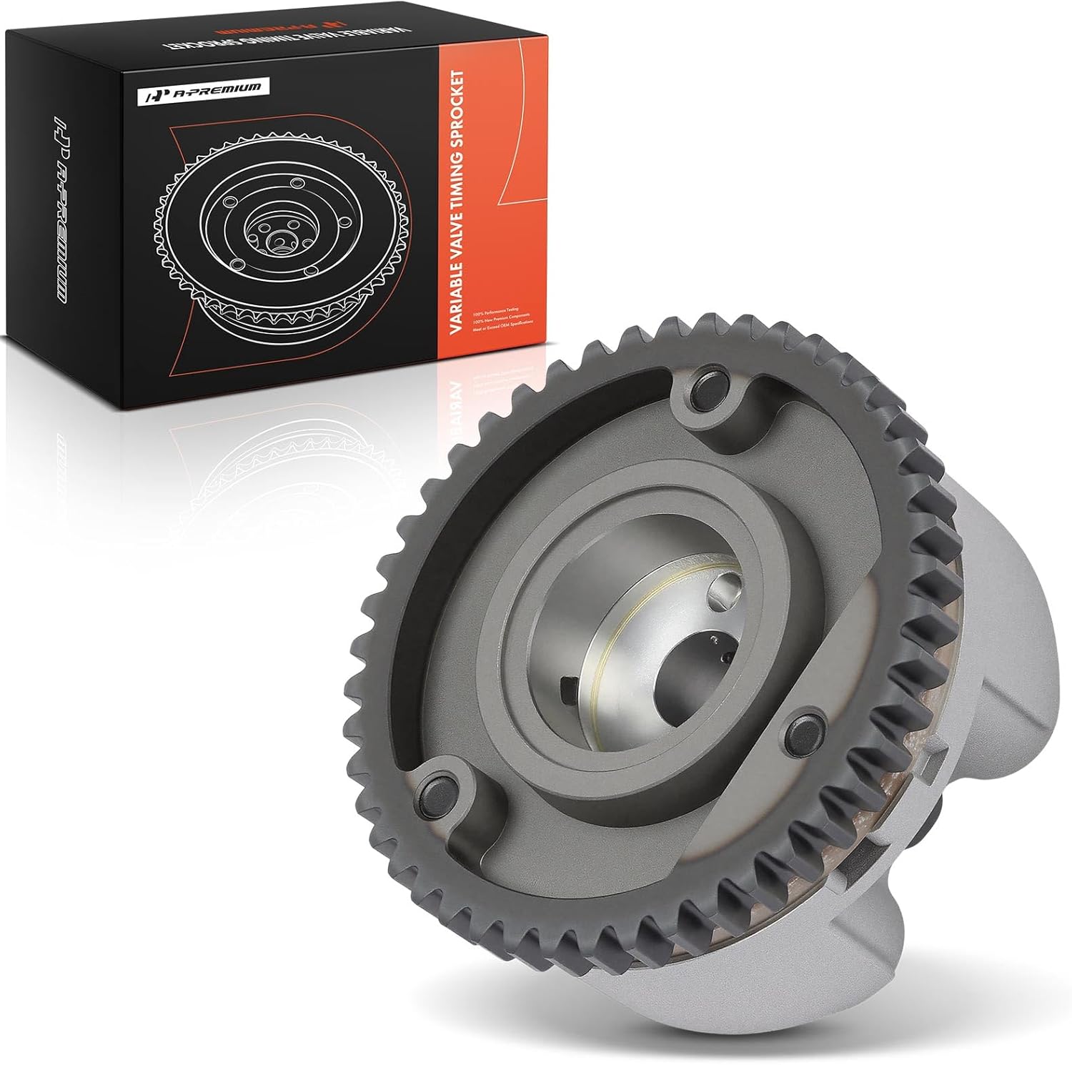 A-Premium Intake Engine Variable Valve Timing (VVT) Sprocket Gear Camshaft Adjuster Phaser Compatible with Fiat Sedici 2006-2014 & Suzuki Vitara 2015-2025, 1.3L 1.6L