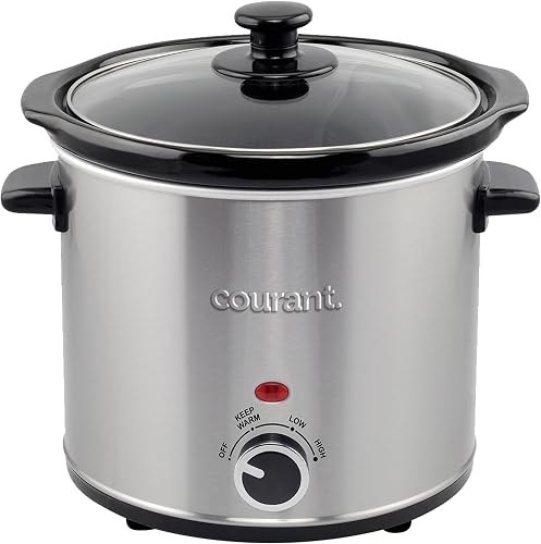 Courant CSC-3024ST slow cooker, 3.2-quart, Stainless Steel