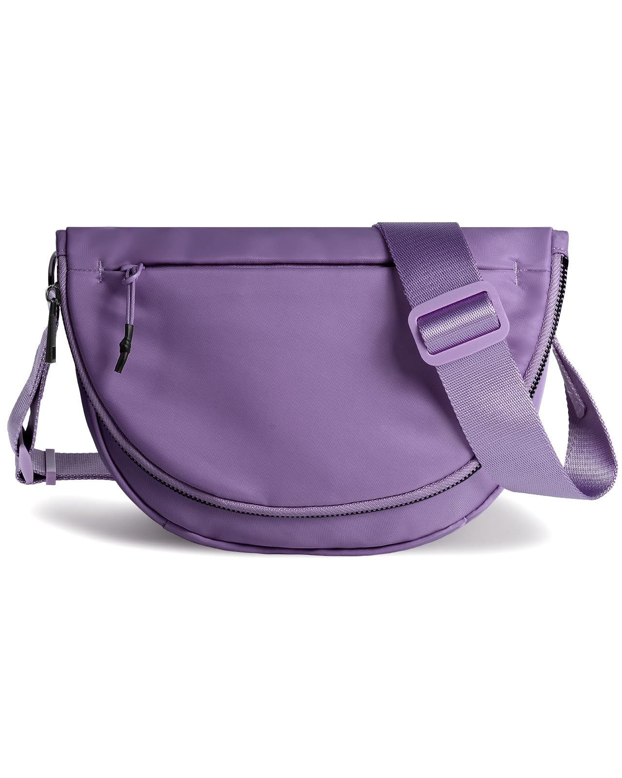 Crescent Bag for Women and Men, Fashion Medium Nylon Folding Crescent Moon Bag Single Shoulder Bag with Adjustable Strap