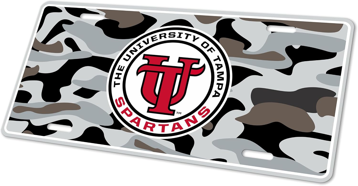 University of Tampa Decorative Car Front License Plate, Vanity Tag, Metal Car Plate, Aluminum License Plate 6" x 12" Inches (University of Tampa 2)