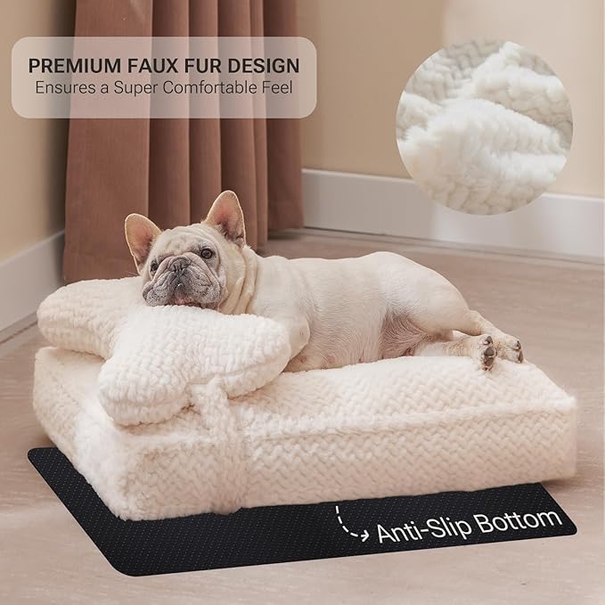 Cama Ortopédica para Perro Mediano 76cm Lavable con Almohada miniatura 5