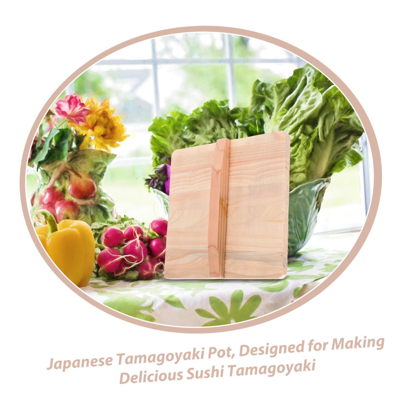 Couvercle En Bois Pour Poêle Japonaise (tamagoyaki) - 20x20 Cm - Anti-éclaboussures, Rétention De Chaleur