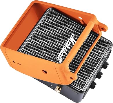 Silicone Protective Cover Case for Marshall Stockwell II Speaker - Shockproof Skin with Carrying Strap, Portable Wireless Bluetooth Speaker Accessory (Orange)
