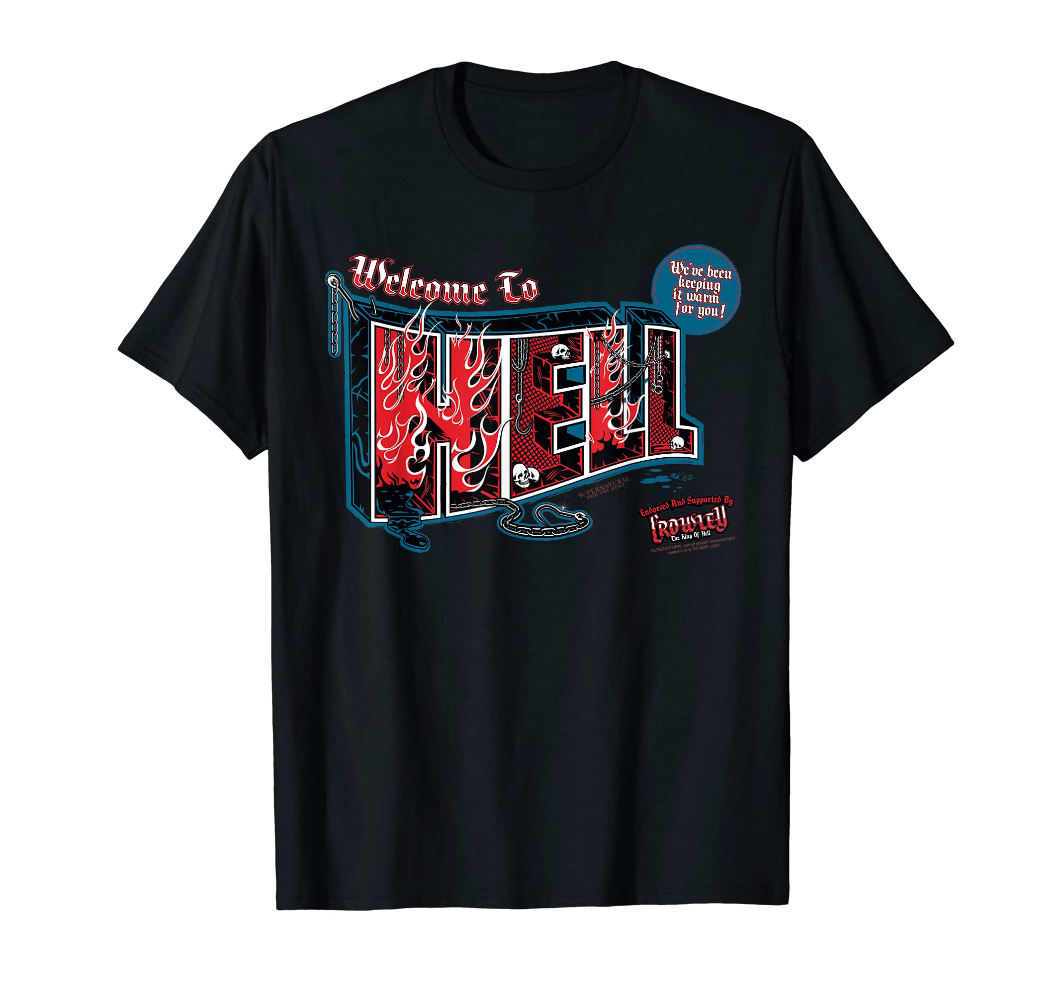 SupernaturalWelcome To Hell T-ShirtOEKO-TEX STANDARD 100