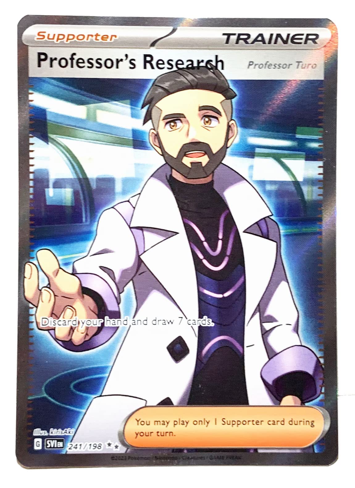 Pokemon - Professor's Research - Professor Turo 241/198 - Scarlet & Violet - Ultra Rare
