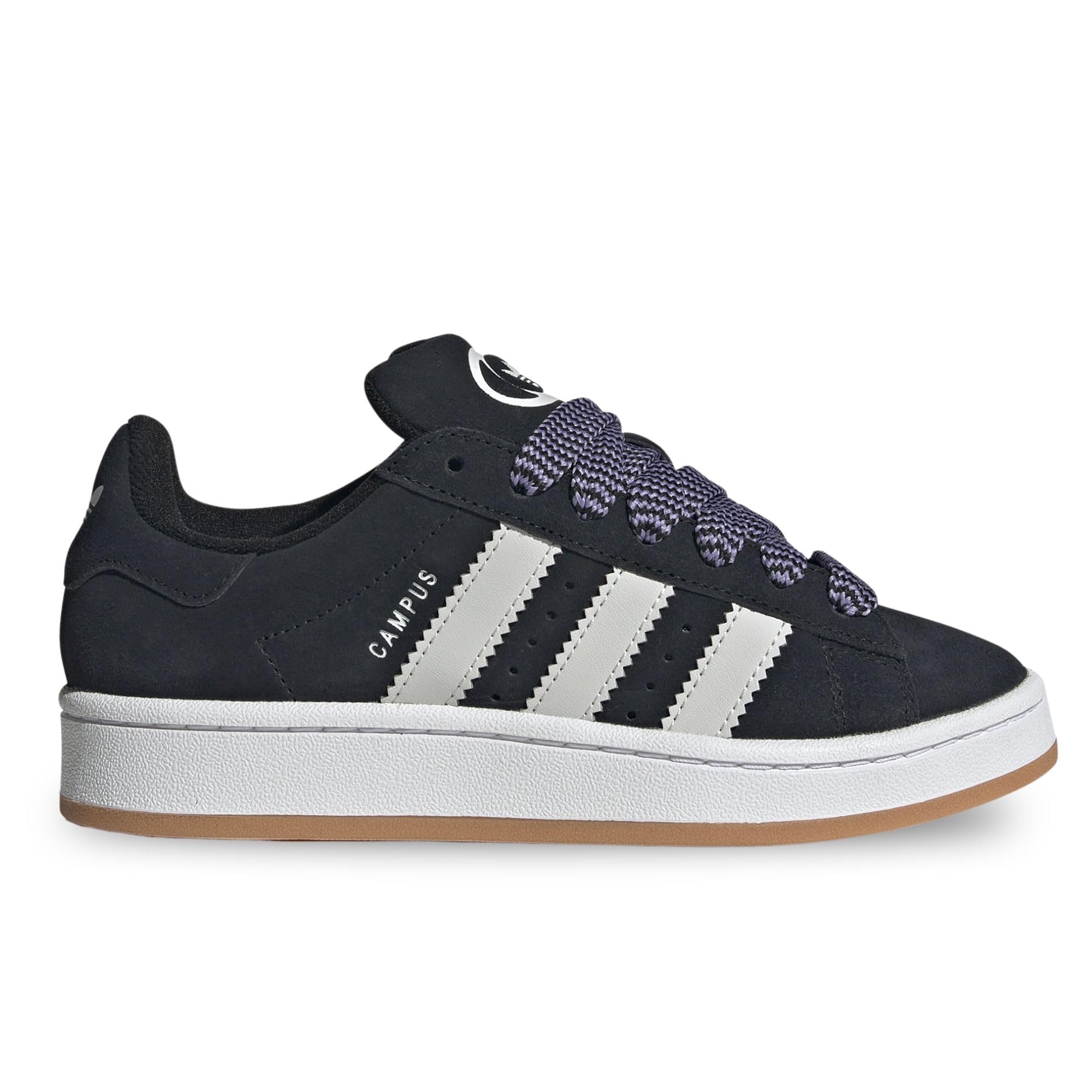 adidas Campus 00S J Undefined's 3-Stripes 60S Retro Contrast Trainers (Black White, US 6.5)