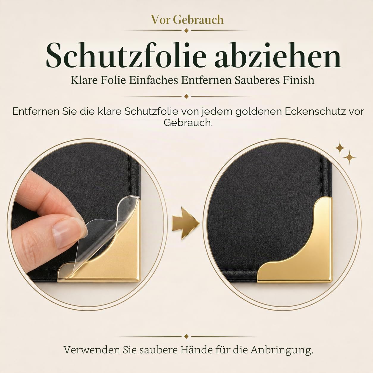 Premium Menühüllen, doppelseitige Kunstlederhalter, 3 Schrauben, goldfarbenes Ordnerdesign mit Eckenschutz, Komplettset für 14 Ansichten 7 Seiten, Weinkarten, Getränkekarten in Standardgröße,