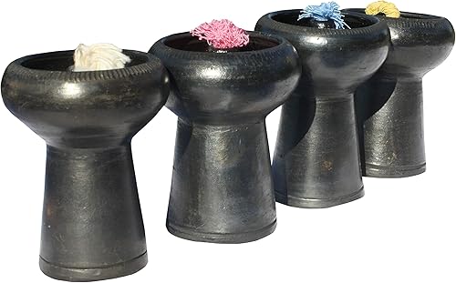 Miniatura 2 de Thai - Lámpara de aceite de arcilla de base alta (5.0 in), color negro