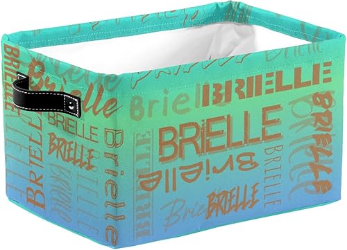 Contenedores de almacenamiento personalizados con nombre para niños, canastas organizadoras con asas para organizar juguetes de niños y niñas,