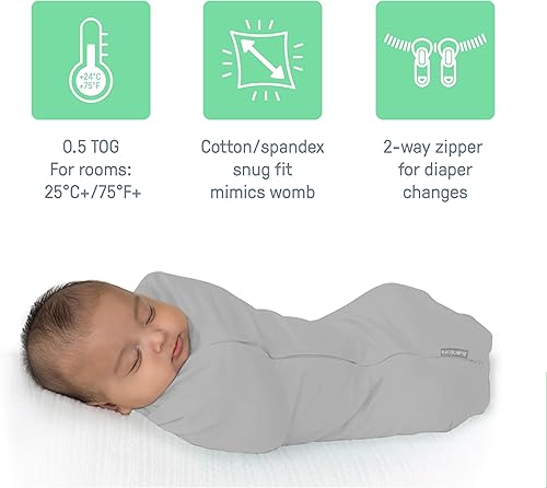 Miniatura 6 de SwaddleMe Cápsula - SmallMedium 2 Paquetes Abejitas 0-3 Meses
