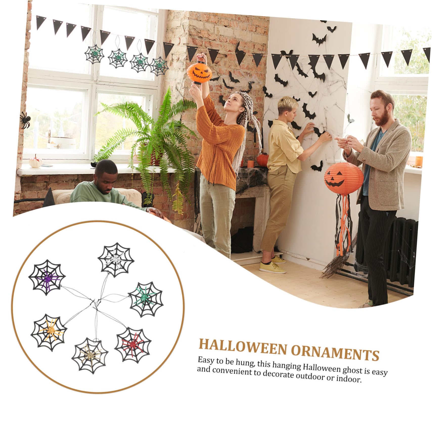 ABOOFAN 3 Scatole Decorazioni Di Halloween Decorazione Ragnatela Per Esterni Ragnatela Ragno Ornamento Ragno Di Halloween Decorazioni Di Halloween